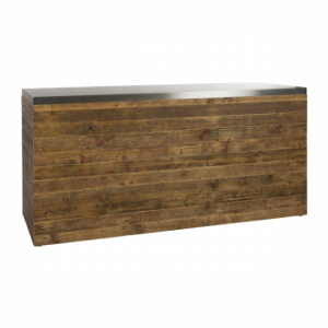 Bar Bornholm with stainless steel tabletop-Rental-furniture in Paris-France