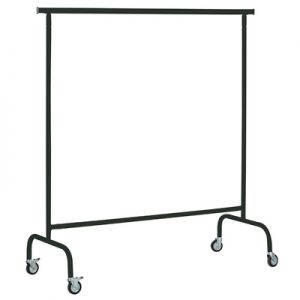Black Metal Folding Garment- Rack rental paris -Show room Rental-furniture in Paris-France