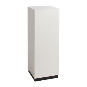 Plinths-for-hire white. pedestal Expo Rental-furniture in Paris-France