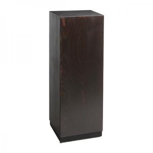KUBO Plinth Pedestal Dark Brown-Showroom-Rental-furniture in Paris-France