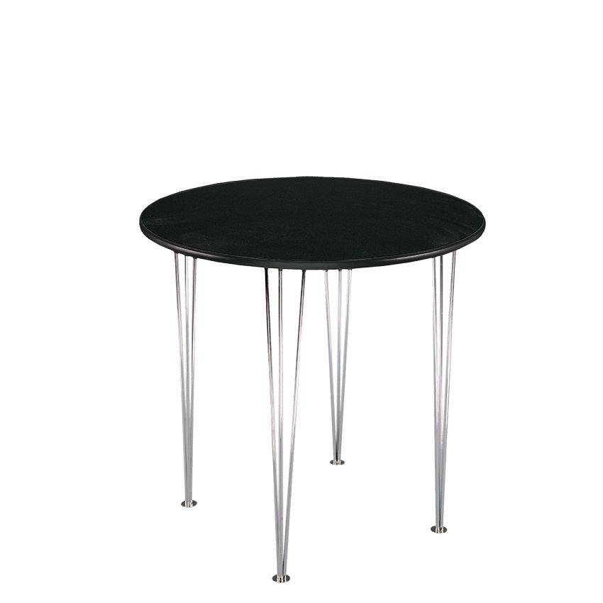 Table Maya - black Ø100