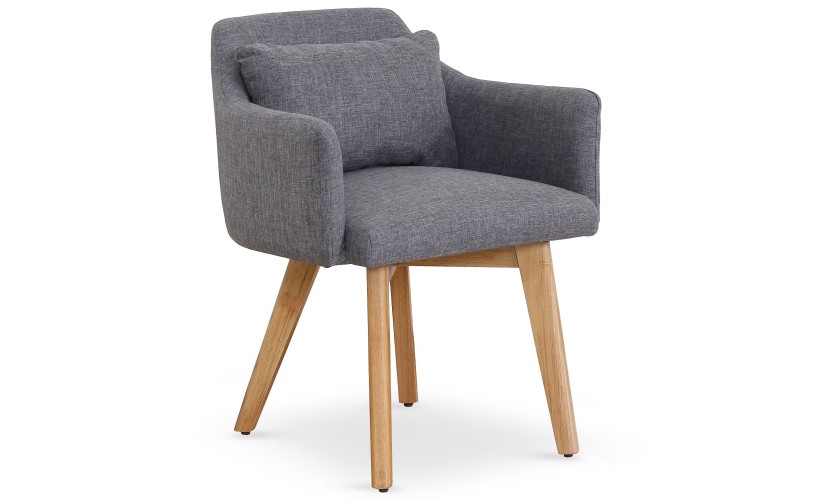 Bally Chair -  Grey/Oak