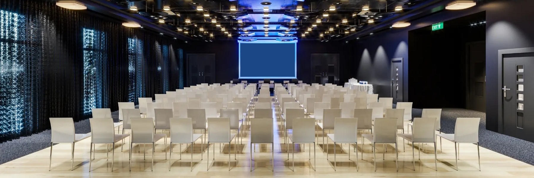 Professional office and conference furniture rental in Paris. Tables, chairs, meeting setups and corporate environments for events, conferences and business spaces.