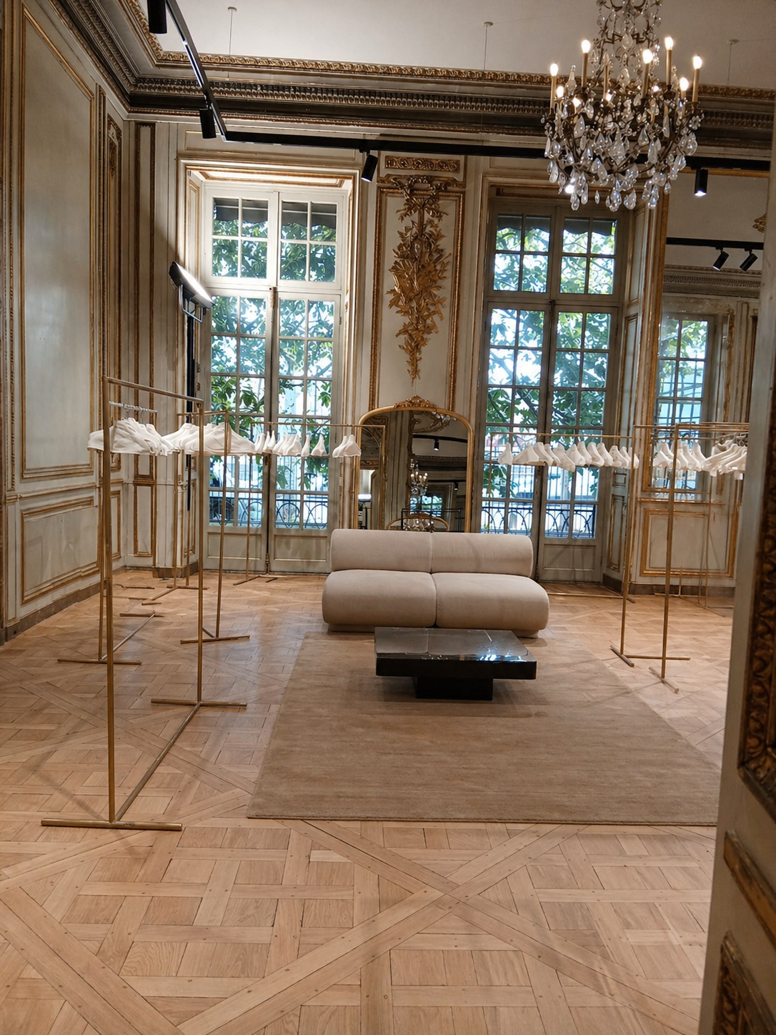 clothing rack rental in Paris for Fashion Week, showrooms, pop-up stores and events. Garment rails, display racks and styling solutions with fast delivery.